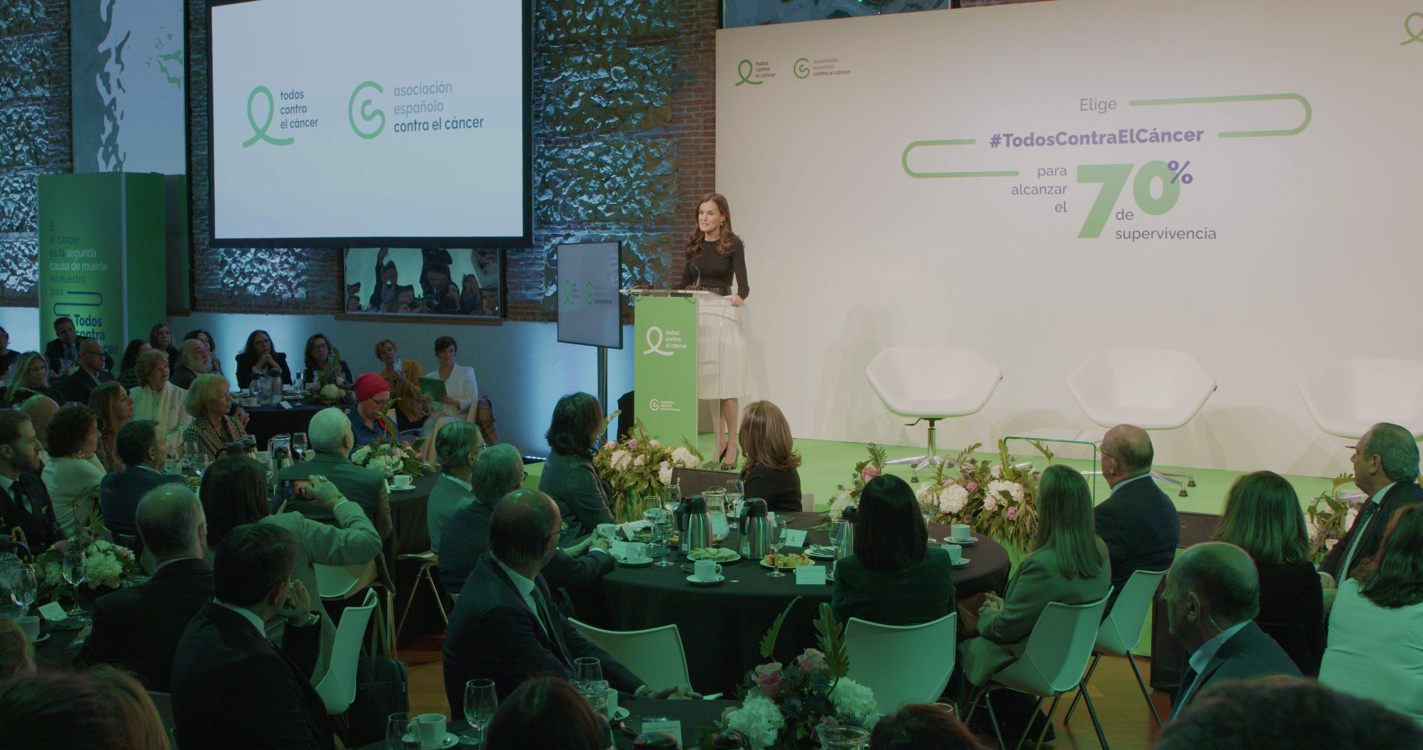 Su Majestad la Reina Letizia en el evento de Todos Contra el Cáncer